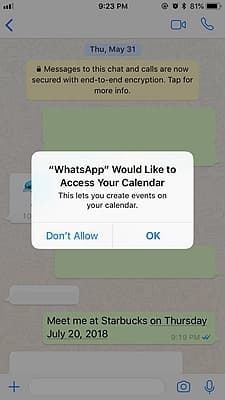 whatsapp screenshot